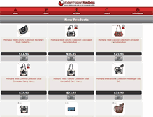 Tablet Screenshot of modernfashionhandbags.com